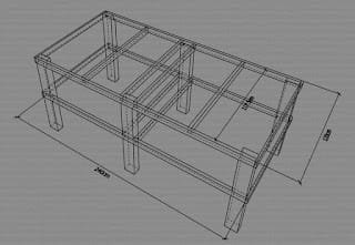 Contoh Draft Kerja (Digambar dengan Google SketchUp)