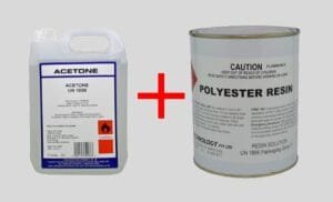 acetone and resin