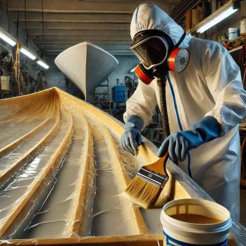 pembuatan kapal dengan resin poliester